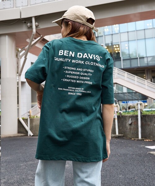 BEN DAVIS(ベンデイビス)の「【BEN DAVIS/ベンデイビス】 GORILLA EMB TEE/バックプリントTシャツ/ワンポイントロゴTシャツ/ユニセックス(Tシャツ/カットソー・レディース・ホワイト/チャコールグレー/ベージュ/パープル/グリーン・SMALL/MEDIUM/LARGE/X-LARGE)」の21枚目の写真