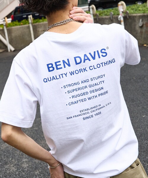 BEN DAVIS(ベンデイビス)の「【BEN DAVIS/ベンデイビス】 GORILLA EMB TEE/バックプリントTシャツ/ワンポイントロゴTシャツ/ユニセックス(Tシャツ/カットソー・レディース・ホワイト/チャコールグレー/ベージュ/パープル/グリーン・SMALL/MEDIUM/LARGE/X-LARGE)」の15枚目の写真