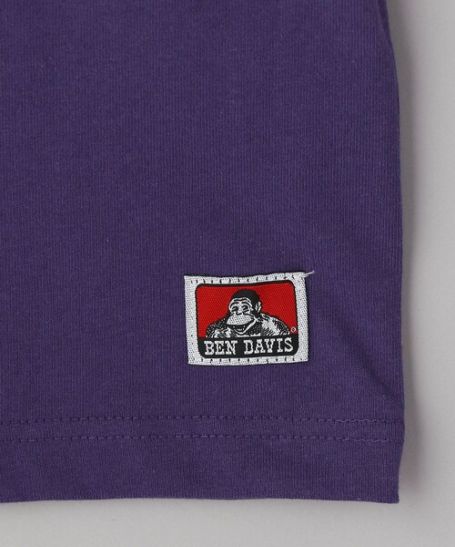 BEN DAVIS(ベンデイビス)の「【BEN DAVIS/ベンデイビス】 GORILLA EMB TEE/バックプリントTシャツ/ワンポイントロゴTシャツ/ユニセックス(Tシャツ/カットソー・レディース・ホワイト/チャコールグレー/ベージュ/パープル/グリーン・SMALL/MEDIUM/LARGE/X-LARGE)」の7枚目の写真