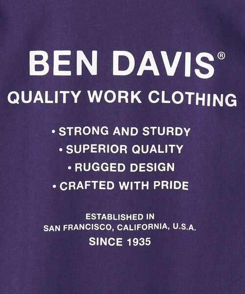 BEN DAVIS(ベンデイビス)の「【BEN DAVIS/ベンデイビス】 GORILLA EMB TEE/バックプリントTシャツ/ワンポイントロゴTシャツ/ユニセックス(Tシャツ/カットソー・レディース・ホワイト/チャコールグレー/ベージュ/パープル/グリーン・SMALL/MEDIUM/LARGE/X-LARGE)」の13枚目の写真