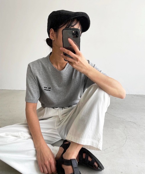 CANAL JEAN（キャナルジーン）の「El mar(エルマール) ツイルハンチング（ハンチング/ベレー帽・レディース・アイボリー/ブラック・ONE SIZE）」の3枚目の写真