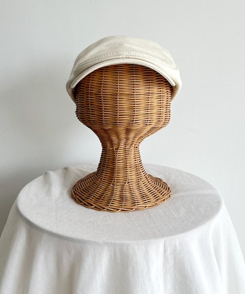 CANAL JEAN（キャナルジーン）の「El mar(エルマール) ツイルハンチング（ハンチング/ベレー帽・レディース・アイボリー/ブラック・ONE SIZE）」の8枚目の写真