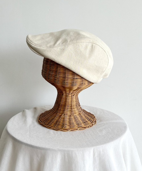 CANAL JEAN（キャナルジーン）の「El mar(エルマール) ツイルハンチング（ハンチング/ベレー帽・レディース・アイボリー/ブラック・ONE SIZE）」の9枚目の写真