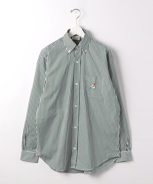 Drole De Monsieur(ドロール ド ムッシュ)の「<DROLE DE MONSIEUR> STRIPE SHIRT/シャツ(シャツ/ブラウス・メンズ・ダークグリーン・M/S)」の1枚目の写真