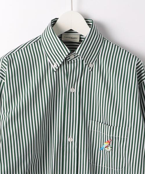 Drole De Monsieur(ドロール ド ムッシュ)の「<DROLE DE MONSIEUR> STRIPE SHIRT/シャツ(シャツ/ブラウス・メンズ・ダークグリーン・M/S)」の3枚目の写真