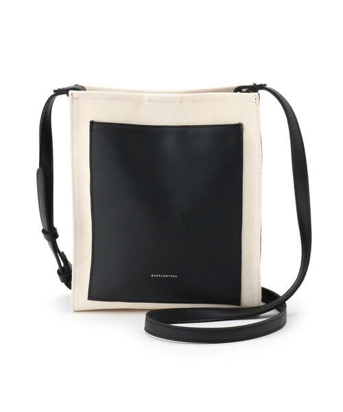 BASECONTROL(ベースコントロール)の「◆キャンバスxレザータッチ 軽量 ミニショルダーバッグ(ショルダーバッグ・メンズ・ブラック/グレー・99)」の9枚目の写真