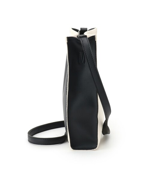 BASECONTROL(ベースコントロール)の「◆キャンバスxレザータッチ 軽量 ミニショルダーバッグ(ショルダーバッグ・メンズ・ブラック/グレー・99)」の8枚目の写真