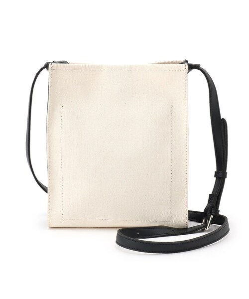 BASECONTROL(ベースコントロール)の「◆キャンバスxレザータッチ 軽量 ミニショルダーバッグ(ショルダーバッグ・メンズ・ブラック/グレー・99)」の4枚目の写真