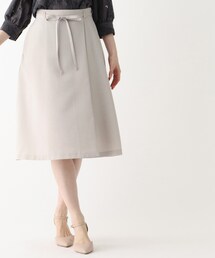 index | リネン混ラップフレアスカート【WEB限定サイズ】(スカート)