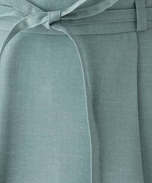 index（インデックス）の「◆リネン混ラップフレアスカート【WEB限定サイズ】（スカート・レディース・ライトグレー/グリーン/ライトオレンジ系・40/42/36/38）」の11枚目の写真