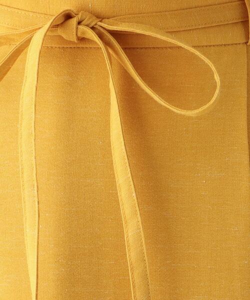 index（インデックス）の「◆リネン混ラップフレアスカート【WEB限定サイズ】（スカート・レディース・ライトグレー/グリーン/ライトオレンジ系・40/42/36/38）」の13枚目の写真