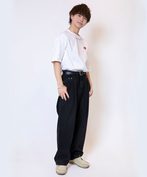 WEGO(ウィゴー)の「∴WEGO/ABEMA「今日、好きになりました。」ZOZOオリジナルBIG Tシャツ(Tシャツ/カットソー・メンズ・ホワイト/ブラック/ベージュ・FREE)」の15枚目の写真