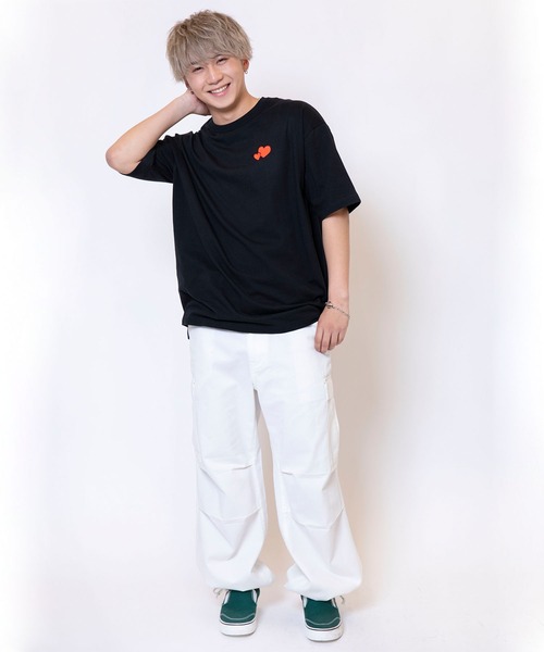 WEGO(ウィゴー)の「∴WEGO/ABEMA「今日、好きになりました。」ZOZOオリジナルBIG Tシャツ(Tシャツ/カットソー・メンズ・ホワイト/ブラック/ベージュ・FREE)」の21枚目の写真