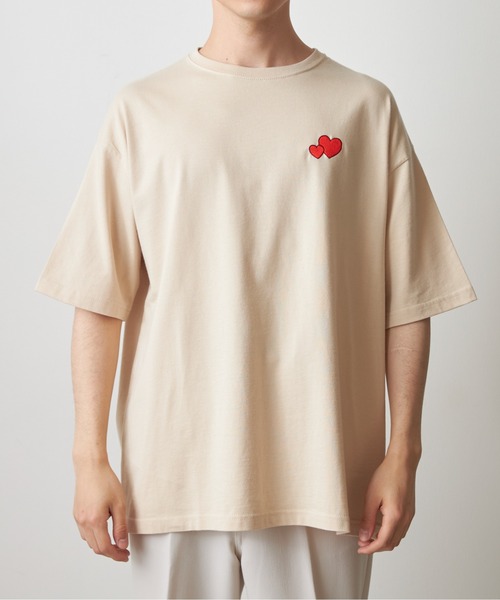 WEGO(ウィゴー)の「∴WEGO/ABEMA「今日、好きになりました。」ZOZOオリジナルBIG Tシャツ(Tシャツ/カットソー・メンズ・ホワイト/ブラック/ベージュ・FREE)」の4枚目の写真
