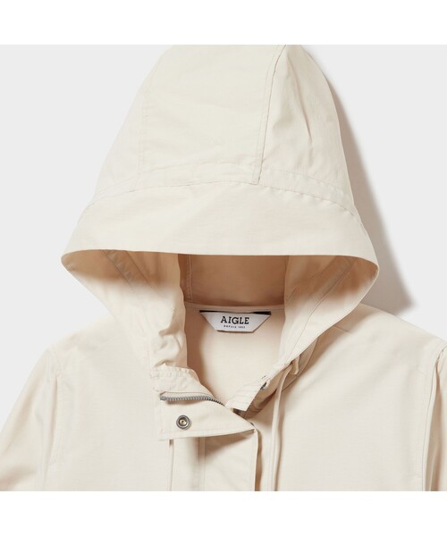 AIGLE（エーグル）の「撥水 ラウンドヘム ビックポケット パーカ 