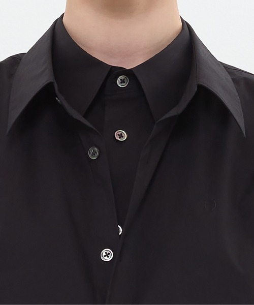 DRESSEDUNDRESSED(ドレスドアンドレスド)の「Layered Shirt(シャツ/ブラウス・メンズ・ブラック/ホワイト/サックスブルー・3/2/4)」の8枚目の写真