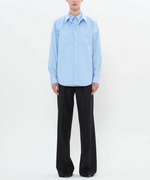 DRESSEDUNDRESSED(ドレスドアンドレスド)の「Layered Shirt(シャツ/ブラウス・メンズ・ブラック/ホワイト/サックスブルー・3/2/4)」の11枚目の写真