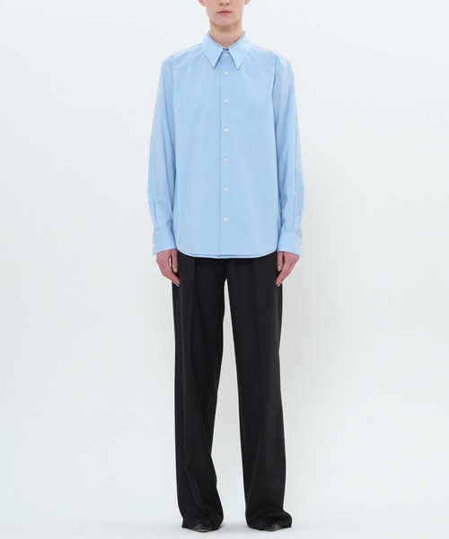 DRESSEDUNDRESSED(ドレスドアンドレスド)の「Layered Shirt(シャツ/ブラウス・メンズ・ブラック/ホワイト/サックスブルー・3/2/4)」の14枚目の写真