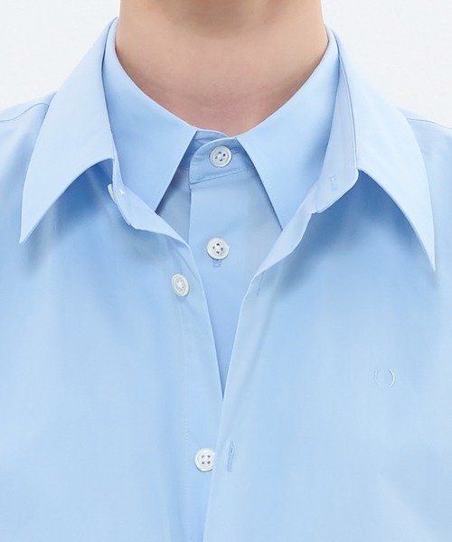 DRESSEDUNDRESSED(ドレスドアンドレスド)の「Layered Shirt(シャツ/ブラウス・メンズ・ブラック/ホワイト/サックスブルー・3/2/4)」の15枚目の写真