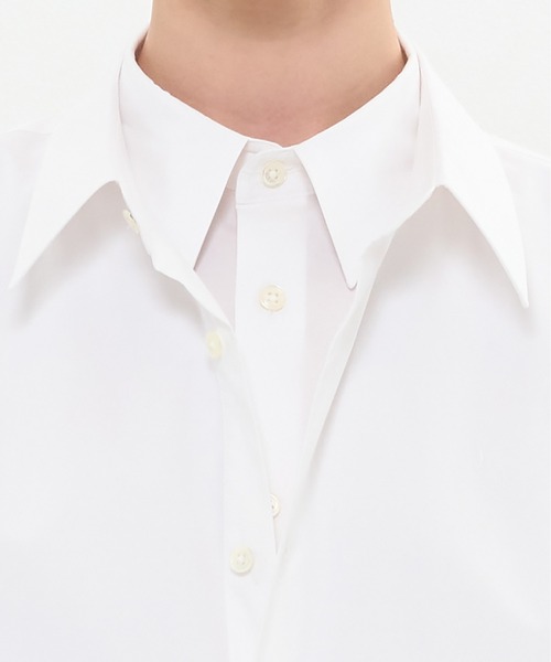 DRESSEDUNDRESSED(ドレスドアンドレスド)の「Layered Shirt(シャツ/ブラウス・メンズ・ブラック/ホワイト/サックスブルー・3/2/4)」の22枚目の写真