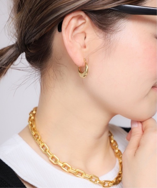 Deuxieme Classe(ドゥーズィエムクラス)の「【LAVER/ラバー】 MOON ピアス ゴールド(ピアス(両耳用)・レディース・ゴールド・FREE)」の2枚目の写真