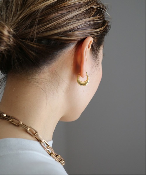 Deuxieme Classe(ドゥーズィエムクラス)の「【LAVER/ラバー】 MOON ピアス ゴールド(ピアス(両耳用)・レディース・ゴールド・FREE)」の13枚目の写真