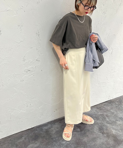 apres jour mignon（アプレジュールミニョン）の「ピグメント加工Tシャツ【ZOZOTOWN限定アイテム】（Tシャツ/カットソー・レディース・ブルー/ブラック/ピンク・フリー/X-LARGE）」の11枚目の写真