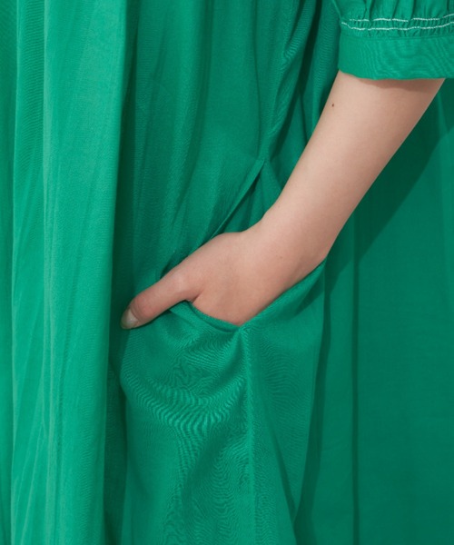 MERLOT（メルロー）の「カラーシャーリングワンピース（シャツワンピース・レディース・グリーン/ネイビー/ホワイト・FREE）」の19枚目の写真