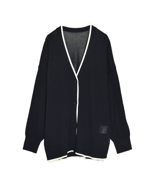 Re:EDIT（リエディ）の「[サステナブル][接触冷感]麻タッチシアーニットカーディガン（カーディガン/ボレロ・レディース・ブラック/ピンク/ブルー/グリーン/ホワイト/オレンジ/ブラック系その他/ブラウン/ホワイト系その他/ベージュ/チャコールグレー/ライトピンク・MEDIUM/LARGE）」の5枚目の写真