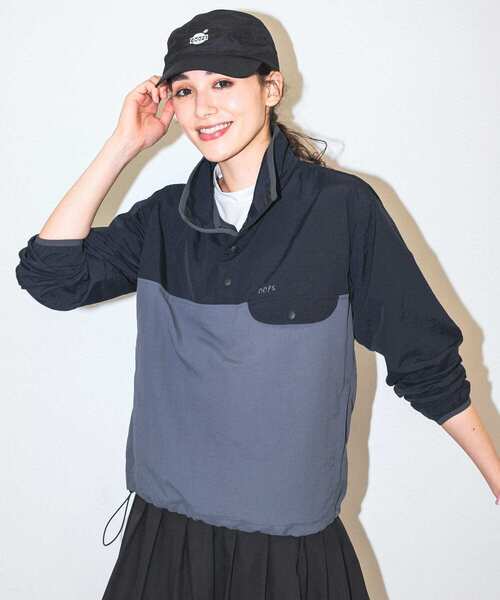 URBAN RESEARCH Sonny Label（アーバンリサーチサニーレーベル）の「OOPS　配色アノラックブルゾン（ブルゾン・レディース・グリーン系その他/ブラック系その他/パープル系その他・FREE）」の8枚目の写真