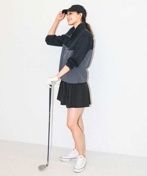 URBAN RESEARCH Sonny Label（アーバンリサーチサニーレーベル）の「OOPS　配色アノラックブルゾン（ブルゾン・レディース・グリーン系その他/ブラック系その他/パープル系その他・FREE）」の13枚目の写真