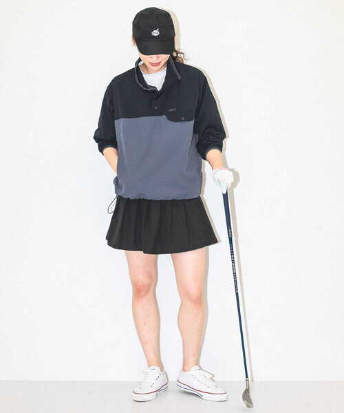 URBAN RESEARCH Sonny Label（アーバンリサーチサニーレーベル）の「OOPS　配色アノラックブルゾン（ブルゾン・レディース・グリーン系その他/ブラック系その他/パープル系その他・FREE）」の15枚目の写真