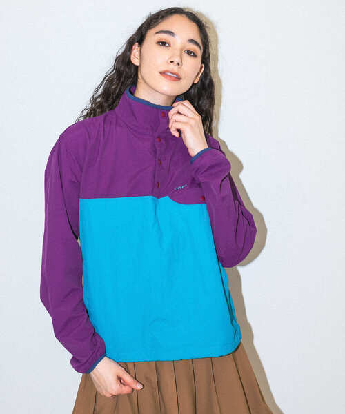 URBAN RESEARCH Sonny Label（アーバンリサーチサニーレーベル）の「OOPS　配色アノラックブルゾン（ブルゾン・レディース・グリーン系その他/ブラック系その他/パープル系その他・FREE）」の16枚目の写真