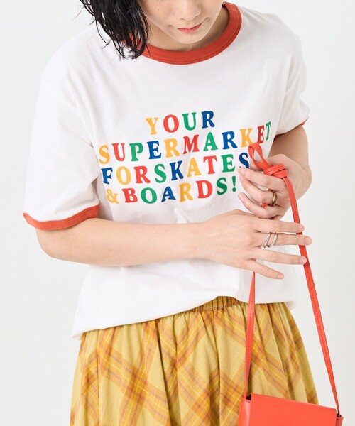 FREAK'S STORE（フリークスストア）の「フロッキーリンガーTEE（Tシャツ/カットソー・レディース・オフホワイト/イエロー/グリーン/その他9・ﾌﾘ-）」の4枚目の写真