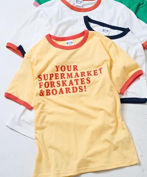 フリークスストア フロッキーリンガーTシャツ 半袖 グリーン レトロ 【F】 FREAK'S STORE（フリークスストア）の「フロッキーリンガーTEE