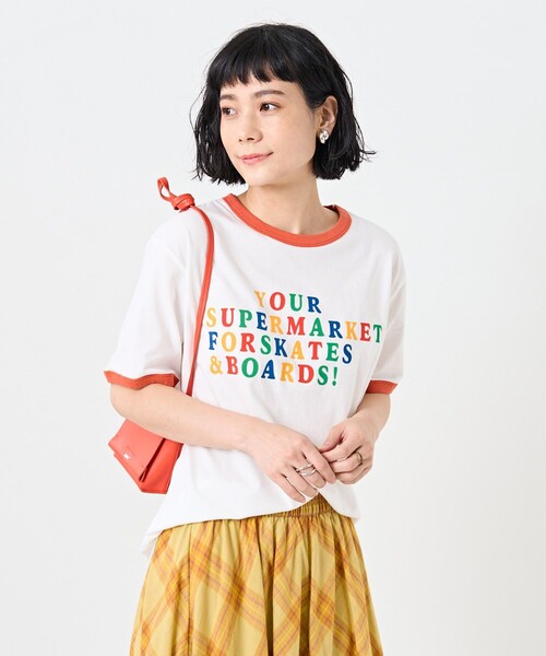 FREAK'S STORE（フリークスストア）の「フロッキーリンガーTEE（Tシャツ/カットソー・レディース・オフホワイト/イエロー/グリーン/その他9・ﾌﾘ-）」の16枚目の写真