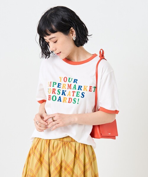 FREAK'S STORE（フリークスストア）の「フロッキーリンガーTEE（Tシャツ/カットソー・レディース・オフホワイト/イエロー/グリーン/その他9・ﾌﾘ-）」の13枚目の写真