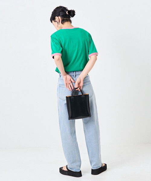 フリークスストア フロッキーリンガーTシャツ 半袖 グリーン レトロ 【F】 FREAK'S STORE（フリークスストア）の「フロッキーリンガーTEE