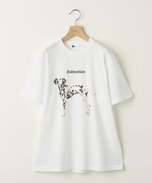 【WEB限定】 <info. BEAUTY&YOUTH> ダルメシアン プリント クルーネック Tシャツ