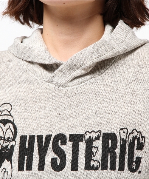 HYSTERIC GLAMOUR(ヒステリックグラマー)の「CW/COLDICE LOGO pt PK(パーカー・レディース・ピンク/ネイビー/トップグレー・FREE)」の8枚目の写真