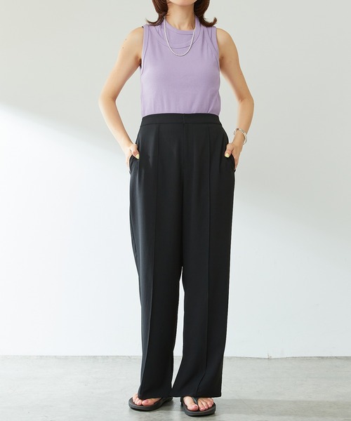 COLLAGE GALLARDAGALANTE（コラージュガリャルダガランテ）の「レイヤードタンクトップ（タンクトップ・レディース・ブラック/パープル・FREE）」の8枚目の写真