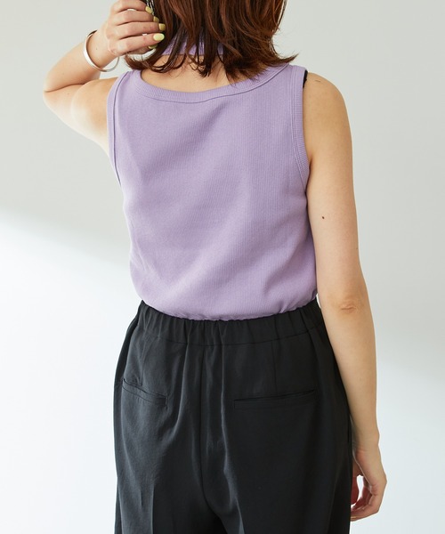 COLLAGE GALLARDAGALANTE（コラージュガリャルダガランテ）の「レイヤードタンクトップ（タンクトップ・レディース・ブラック/パープル・FREE）」の18枚目の写真