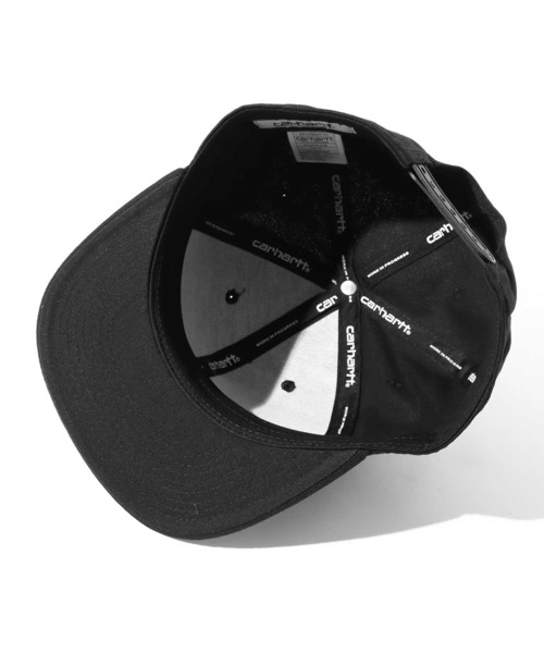 Carhartt WIP（カーハートダブリューアイピー）の「Carhartt WIP/カーハートダブリューアイピー LOGO CAP ベースボールロゴキャップ（キャップ・メンズ・ネイビー/ブラック/ベージュ・ONE SIZE）」の10枚目の写真