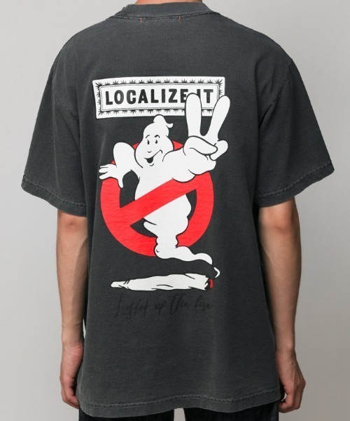 THE DAWN B（ダウンビー）の「【The Dawn B】SMOKING（Tシャツ/カットソー・メンズ・ホワイト/スミクロ・M/L/XL）」の2枚目の写真