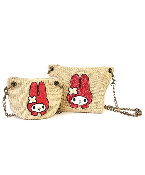ACCOMMODE(アコモデ)の「【セット商品】SANRIO マイメロディかごバッグ2点セット(かごバッグ・レディース・A・FREE)」の1枚目の写真
