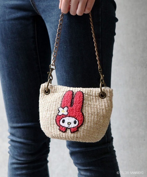 ACCOMMODE(アコモデ)の「【セット商品】SANRIO マイメロディかごバッグ2点セット(かごバッグ・レディース・A・FREE)」の4枚目の写真