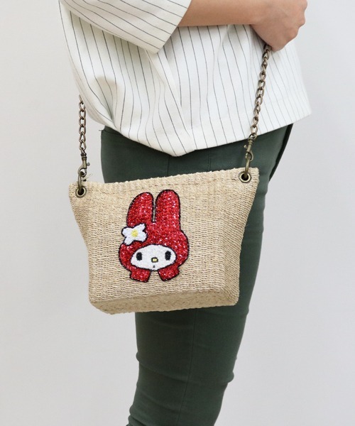 ACCOMMODE(アコモデ)の「【セット商品】SANRIO マイメロディかごバッグ2点セット(かごバッグ・レディース・A・FREE)」の3枚目の写真