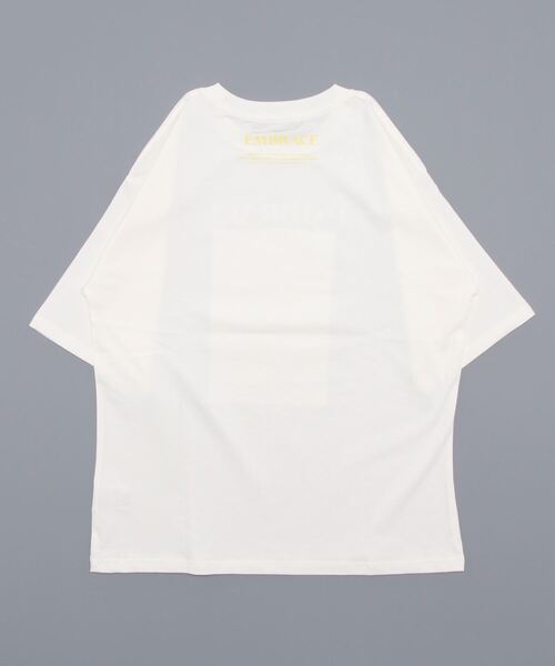 HONEYSUCKLE ROSE（ハニーサックルローズ）の「【HONEYSUCKLE ROSE】フォトプリントＴシャツ（Tシャツ/カットソー・レディース・ホワイト/ブラック/ブラック×パープル・M/L）」の5枚目の写真