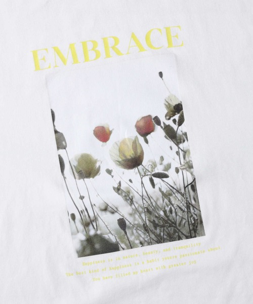 HONEYSUCKLE ROSE（ハニーサックルローズ）の「【HONEYSUCKLE ROSE】フォトプリントＴシャツ（Tシャツ/カットソー・レディース・ホワイト/ブラック/ブラック×パープル・M/L）」の13枚目の写真