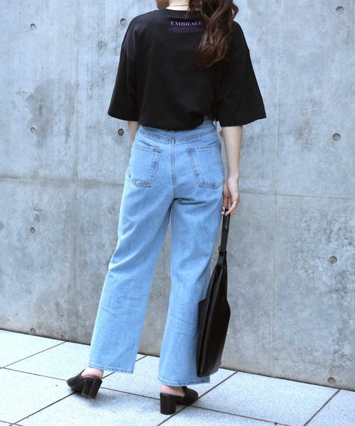 HONEYSUCKLE ROSE（ハニーサックルローズ）の「【HONEYSUCKLE ROSE】フォトプリントＴシャツ（Tシャツ/カットソー・レディース・ホワイト/ブラック/ブラック×パープル・M/L）」の16枚目の写真
